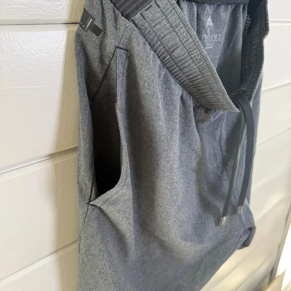 Adidas Climalite Athletic Shorts Mens Small Gray Drawstring Workout‎ Athleisure